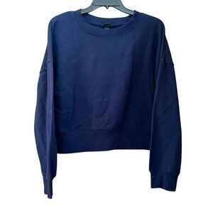 Navy Blue Women's Crew Neck Sweatshirts